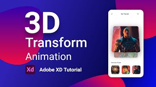 Famous 3D card animation in Adobe XD | 3D Transform | Auto Animate⚡ Profile