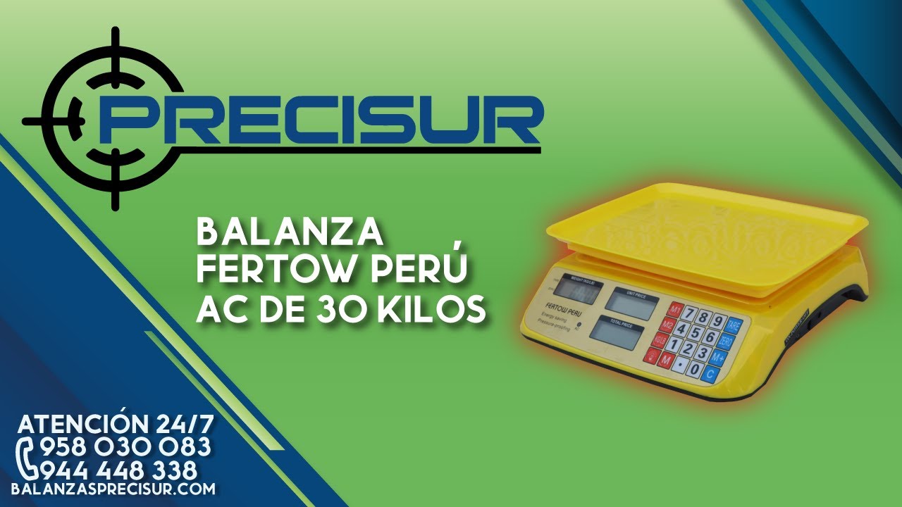 Balanza Peso Precio Kalery ACS 826 de 30 Kilos