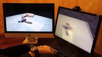 VR hand manipulation with MuJoCo