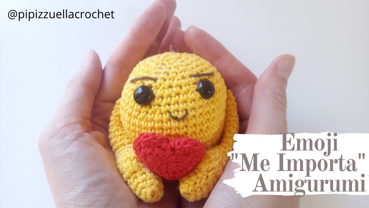 COMO HACER EMOJI :) "ME IMPORTA" AMIGURUMI 2020! (HOW to MAKE Emoji