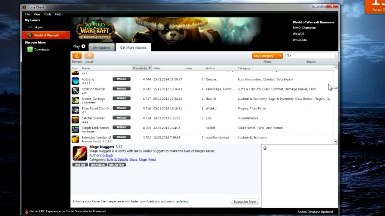 free download curse wow addons free download curse wow addons