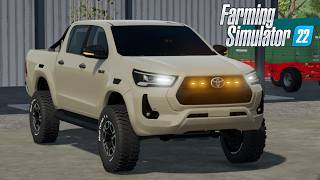 FS22 - 2022 Toyota Hilux - NEW Car mod for Farming Simulator 2022 Roleplay Mods