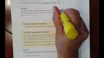 MAC1140 Lecture Sect 4.6 The Real Zeros of Polynomial Functions