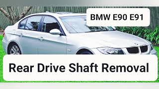 BMW E90 E91 How to Remove Rear Drive Shaft