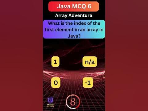 #6 #java #mcq #array #index - YouTube