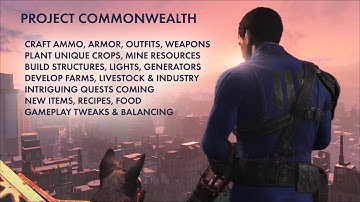 PROJECT COMMONWEALTH & Ultimate Workbenches: Intro to Crafting & Crops (Fallout 4)