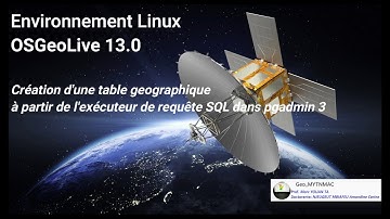 [Geo_MYTNMAC] Postgres08 - Création des tables spatiales (géographique) dans PgAdmin III