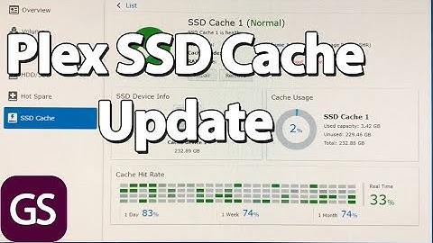 Plex Synology SSD Cache Update