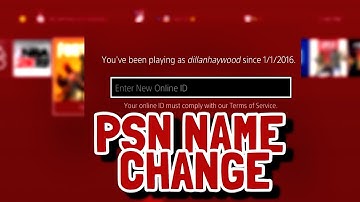 HOW TO CHANGE YOUR ONLINE ID ON PS4!! OFFICIAL PSN NAME CHANGE!! *NEW UPDATE*