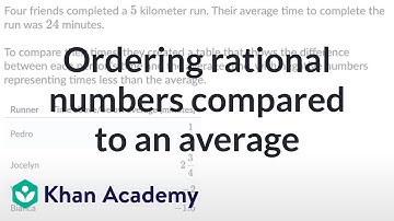 Ordering rational numbers compared to an average | Grade 8 (TX) | Khan Academy