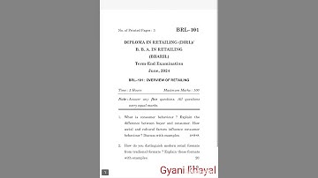 BRL-101   JUNE-2024 QUESTION PAPER IGNOU