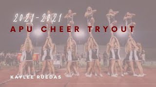 2021 APU Cheer Tryout Video