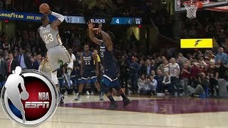 LeBron James wins game with ridiculous block- and buzzer-beater combo vs. Timberwolves | ESPN