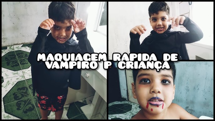 Tutorial: Maquiagem de Vampiro Drácula - Infantil