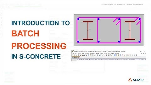 How to run S-CONCRETE in Batch Mode