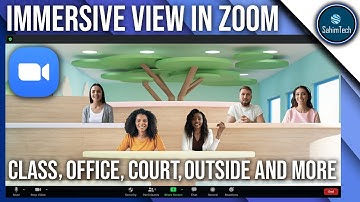 How to Use Zoom Immersive View - Put Your Self in a Virtual Place
