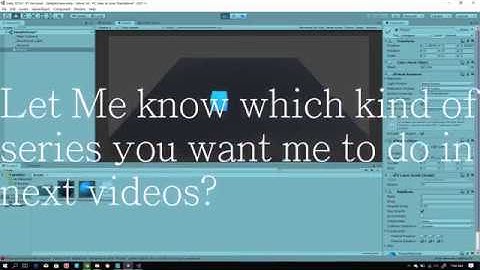 UNITY5 - Move the Player (WASD and ARROW KEYS)