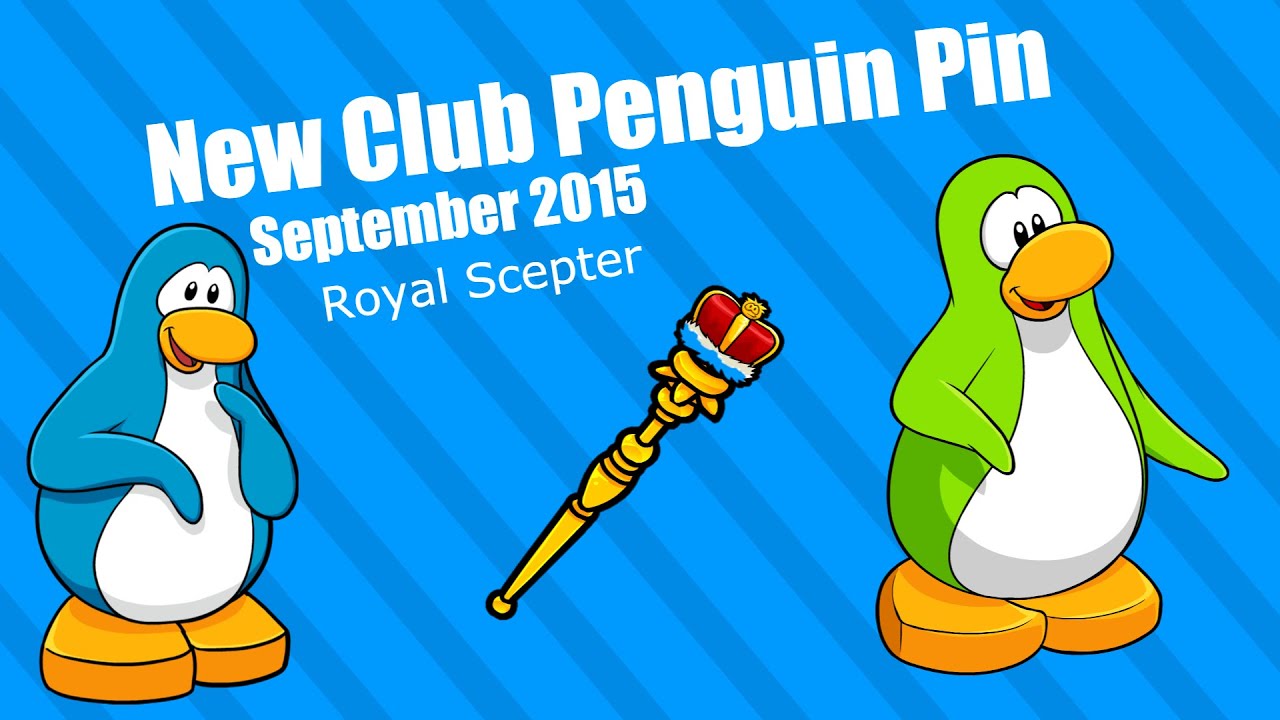 Club Penguin Royal Scepter Pin (September 2015) 