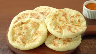 [NoOven] Potato Cheese Flatbread :: Soft and Fluffy, Dip in Curry