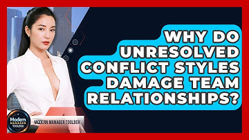 Why Do Unresolved Conflict Styles Damage Team Relationships? - Modern Manager Toolbox