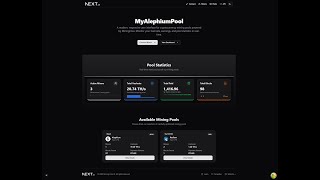 🚀 Next Miningcore UI - Modern Mining Pool Dashboard 🚀