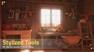 Stylized Tools Pack – 35 Low Poly Game Assets