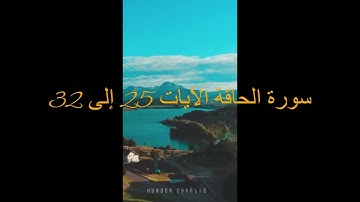 سورة الحاقة الآيات  _ من 25 إلى 32 _  بصوت عبد الرحمان العوسي ‐