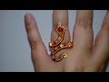 COMO HACER UN ANILLO EN FORMA DE SERPIENTE