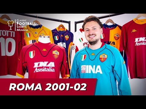 As Roma 2001-02 Kappa Kits - Classic Football Shirts