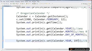 Universidade XTI - Curso Online Java - Aula 069 - Date, Calendar, get, set, clear, add e roll