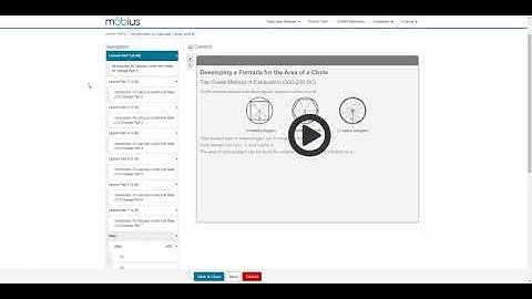 Create a lesson | Möbius Video Guides by DigitalEd