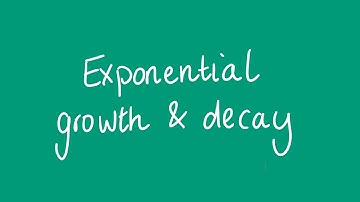 Exponential growth and decay | Unit 3 and 4 VCE Maths Methods