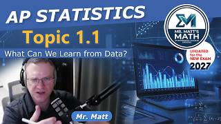 New 2027 AP Statistics | Topic 1.1 | Introduction to Data