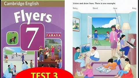 FLYERS 7 FULL TEST 3 WITH ANSWER KEY