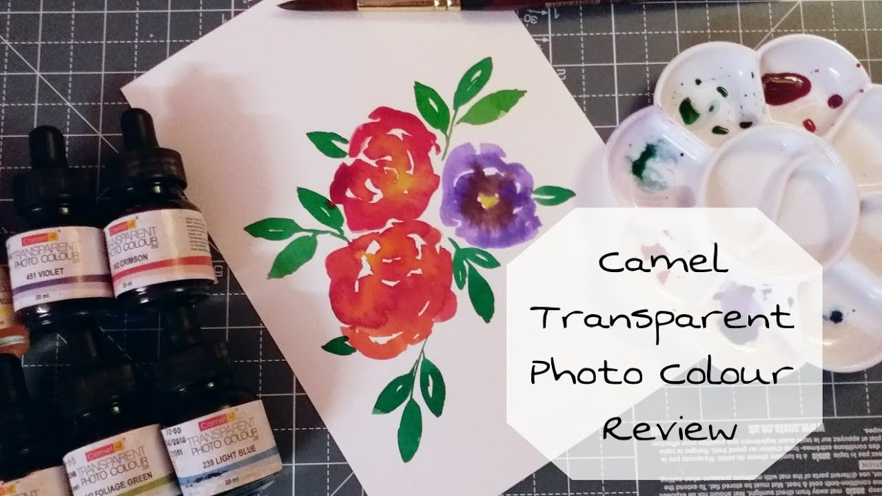 Camel Transparent Photo colour Inks Review | Dreamcatcher-kay - YouTube