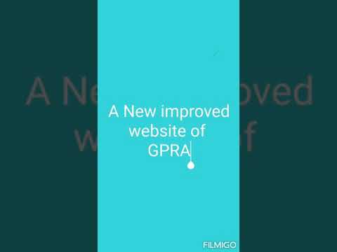 A New Improved Website of GPRA