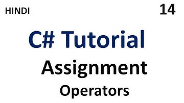 Assignment Operators in C# | Part - 14 | #tutorial007