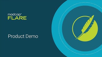 MadCap Flare Product Demonstration