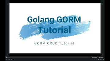 01 golang gorm and mysql tutorial