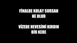 Finalde Kolay Sorsan Ne Olur Parodi̇