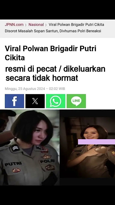 Viral Polwan Briptu Putri Sirty Cikita Dipecat??#shorts #Polwancantik#polwanviral #polwanmarahiorang