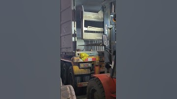 How to load the color-coated coils into the container