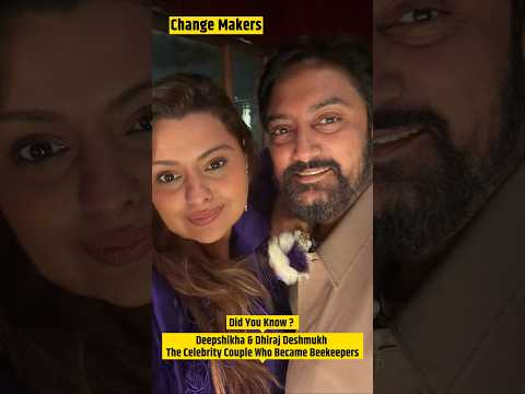producer Deepshikha & Politician Dhiraj Deshmukh,  join the growing global community as beekeepers 🐝
