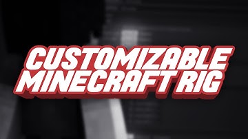 Customizable Minecraft Rig