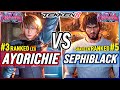 T8  ayorichie 3 ranked leo vs sephiblack 5 ranked shaheen  tekken 8 high level gameplay