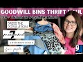 Goodwill Bins Thrift Haul to Resell Online from Home! Dress the Population, 7 for all Mankind +more!