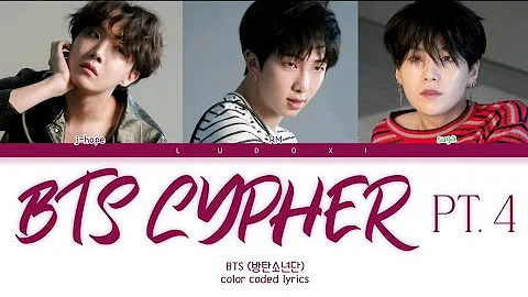 BTS ( 방탄소년단 )- BTS CYPHER PT.4  color coded lyrics {Han/rom/eng/가사}