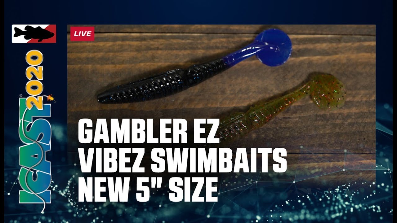 Gambler EZ Vibez Swimbaits New 5 Size with Tyler Woolcott