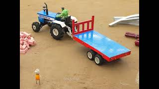 Building a Mini Metal &amp; Brick Bridge for My Village River#MiniVillage #MiniBridge