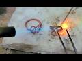 How to make a twisted ring ! Twisted copper ring making 